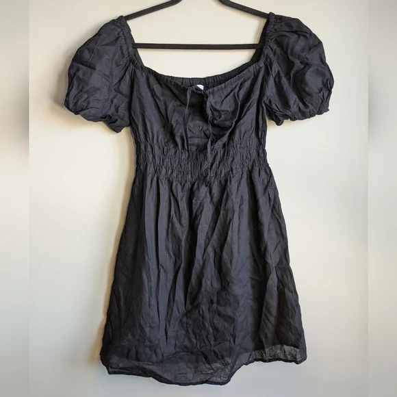 chinese dress ladies Linen Dress CW001 with pockets in NATURAL MELANGE main image 1